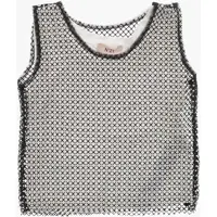 Bluze All-Over Rhinestoned Mesh Tank Top Baieti