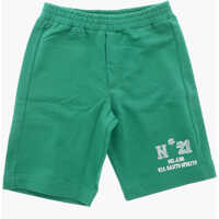 Pantaloni scurti Brushed Cotton Shorts With Printed Logo Baieti