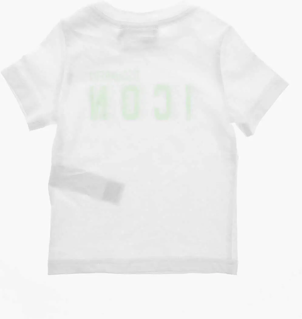 Tricouri DSQUARED2 Crew Neck Icon Cotton T-Shirt White Baieti (BM 19710788) 3