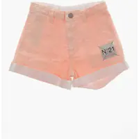Pantaloni scurti Coated Cotton Shorts With Cuffs Baieti