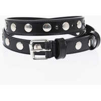 Curele Studded Leather Belt 20Mm Femei