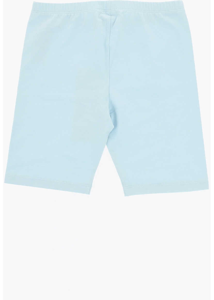 Pantaloni scurti Marni Stretch Cotton Cycling Shorts With Elastic Waistband Light Blue Baieti (BM 19710803) 3