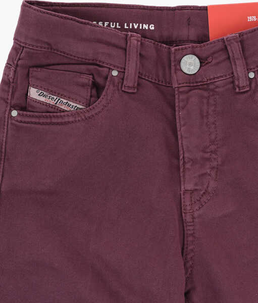 Blugi drepti Diesel Flared Leg Stretch Denim 1978-J Jjj Jogg Jeans Burgundy Baieti (BM 19710806) 2