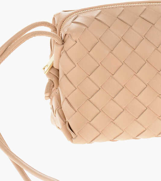 Genti de umar Bottega Veneta Braided Leather Mini Shoulder Bag Brown Femei (BM 19710809) 3
