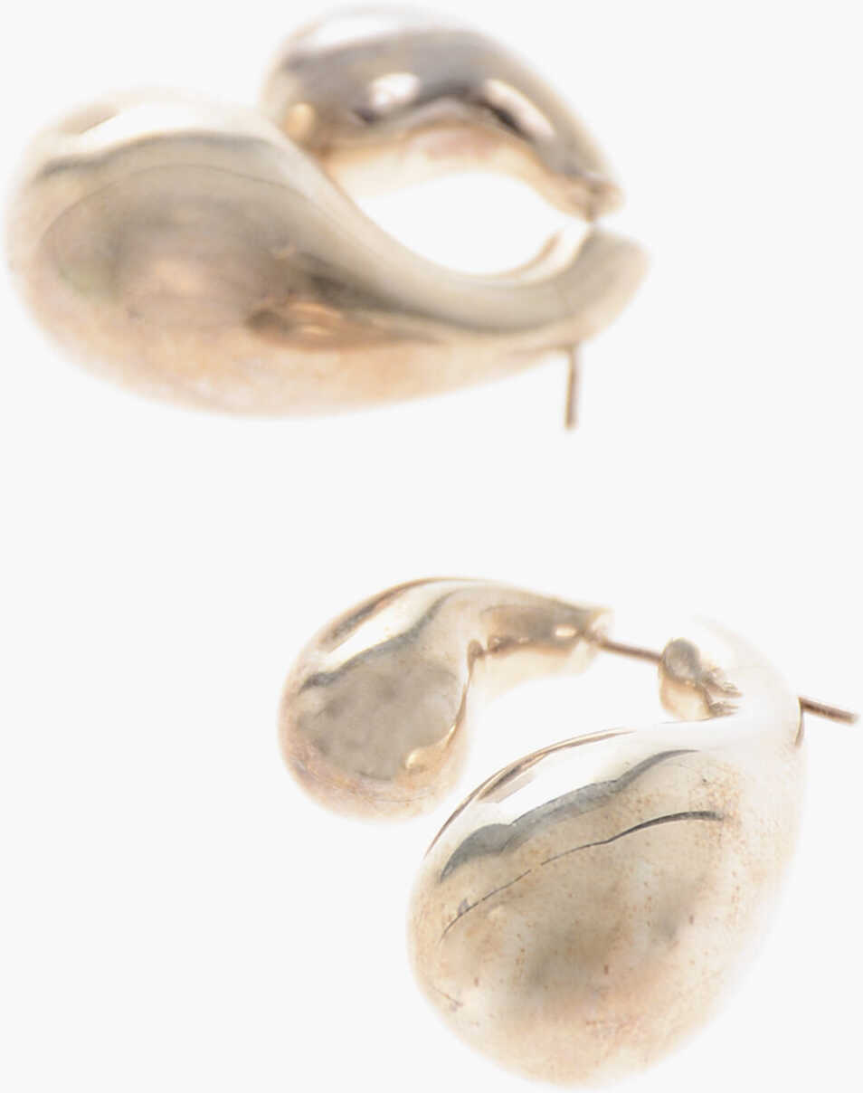 Cercei Bottega Veneta Brass Drop Reversible Earrings Silver Femei (BM 19710821) 2