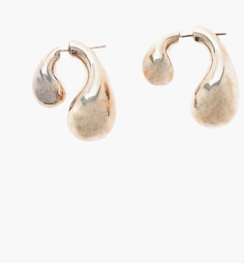 Cercei Bottega Veneta Brass Drop Reversible Earrings Silver Femei (BM 19710821) 1