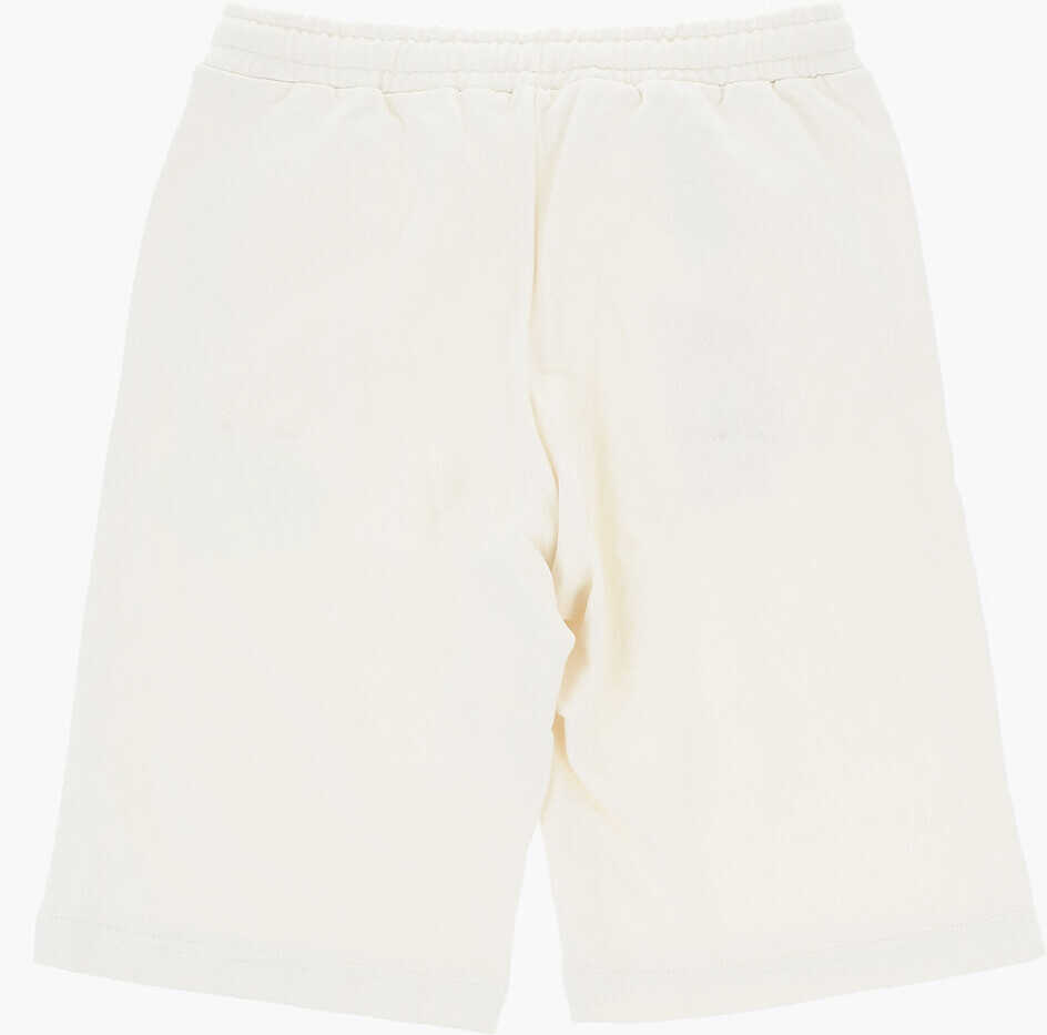 Pantaloni scurti Diesel Brushed Cotton Pbol Shorts With Elastic Waistband White Baieti (BM 19710824) 3
