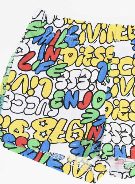 Pantaloni scurti Diesel All-Over Printed Shorts With Drawstring Waist Multicolor Baieti (BM 19710830) 2