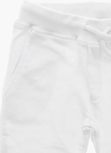 Pantaloni de trening DSQUARED2 Brushed Cotton Icon Sweatpants With Cuffs White Baieti (BM 19710938) 2