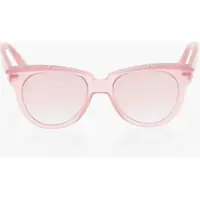 Ochelari de soare Solid Color Cat-Eye Sunglasses With Glitter Details Femei