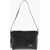 Balenciaga Textured Leather Shoulder Bag With Logoed Detail Black