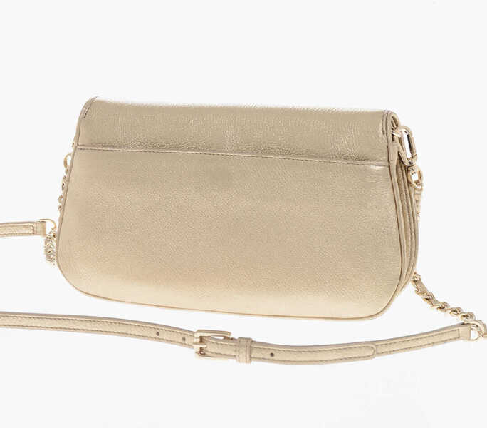 Genti tip postas Tory Burch Textured Lam Leather Crossbody Bag Gold Femei (BM 19710953) 2