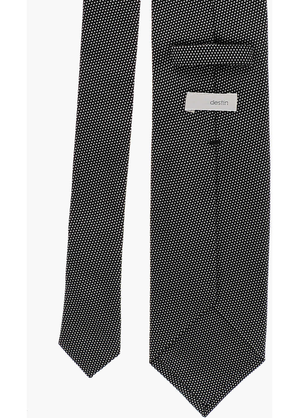 Cravate Destin Jacquard Silk Tie Black Barbati (BM 19710956) 3