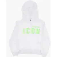 Bluze de trening Icon Brushed Cotton Relax Hoodie With Fluorescent Logo Baieti