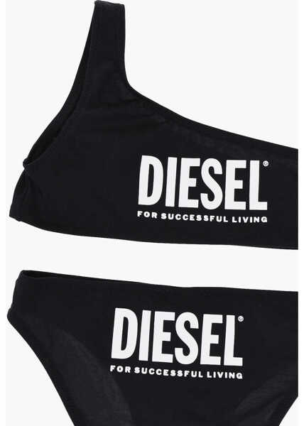 Slipi Diesel Nylon Mholder Bikini With Contrasting Logo Black Fete (BM 19710968) 3