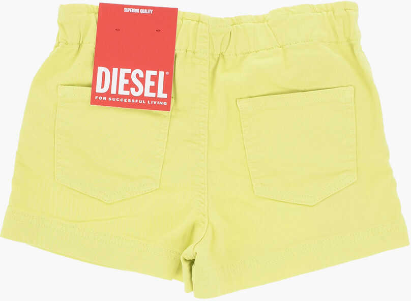 Pantaloni scurti Diesel Stretch Cotton Pamlix Jjj Shorts With Elastic Waistband Yellow Baieti (BM 19710974) 3
