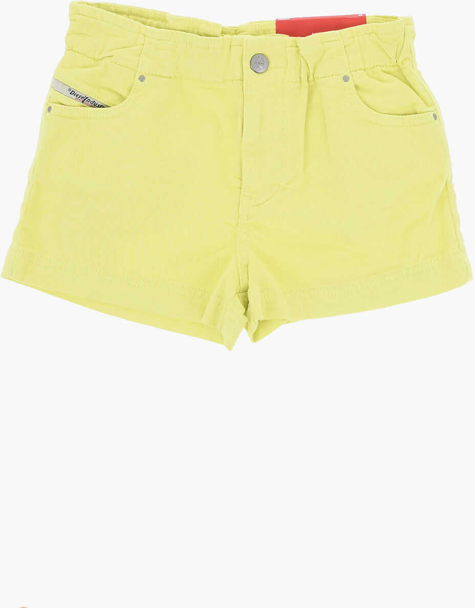 Pantaloni scurti Diesel Stretch Cotton Pamlix Jjj Shorts With Elastic Waistband Yellow Baieti (BM 19710974) 1