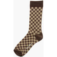 Lenjerie intima UNDERCOVER Dama - Sosete UNDERCOVER Cotton Socks With Lurex Check Pattern Brown Femei (BM 19710983) - B-mall.ro