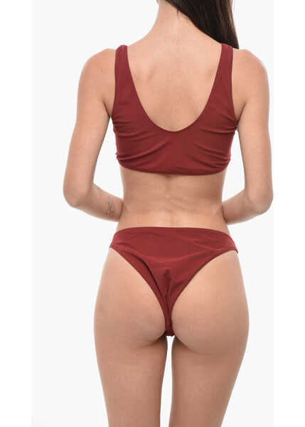 Bikini LIDO Solid Color Stretch Fabric Bikini Red Femei (BM 19710992) 2