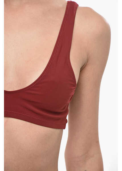 Bikini LIDO Solid Color Stretch Fabric Bikini Red Femei (BM 19710992) 3
