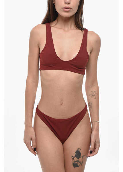 Bikini LIDO Solid Color Stretch Fabric Bikini Red Femei (BM 19710992) 1