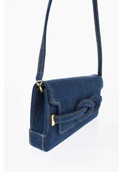 Genti de umar Amato Daniele Denim Nodo Shoulder Bag With Chain Strap Blue Femei (BM 19710998) 3