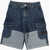 Marni Denim Cargo Shorts With Logoed Patch Blue