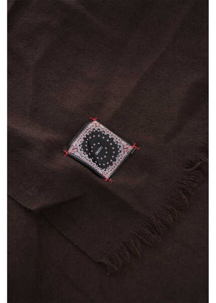 Esarfe Destin Solid Color Wool Scarf With Fringes Brown Barbati (BM 19711016) 3