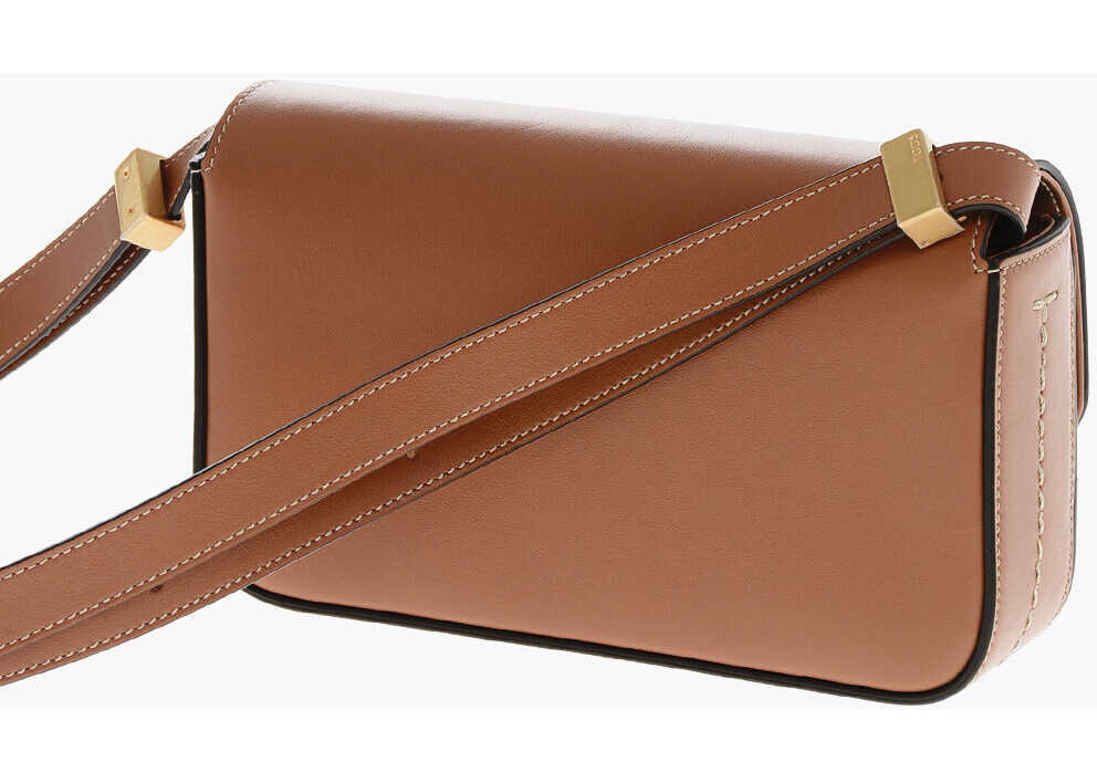 Genti de umar TODS Leather Camera Bag With Monogram Brown Femei (BM 19711022) 2