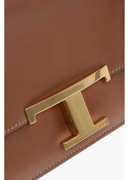 Genti de umar TODS Leather Camera Bag With Monogram Brown Femei (BM 19711022) 3