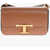 TOD'S Leather Camera Bag With Monogram Brown