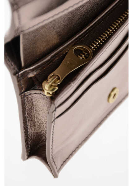 Portofele IL BISONTE Metallic Letaher Wallet Brown Femei (BM 19711028) 4