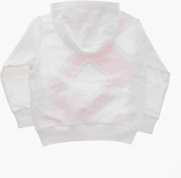 Bluze de trening Diesel Brushed Cotton Dave Hoodie With Print White Baieti (BM 19711031) 3