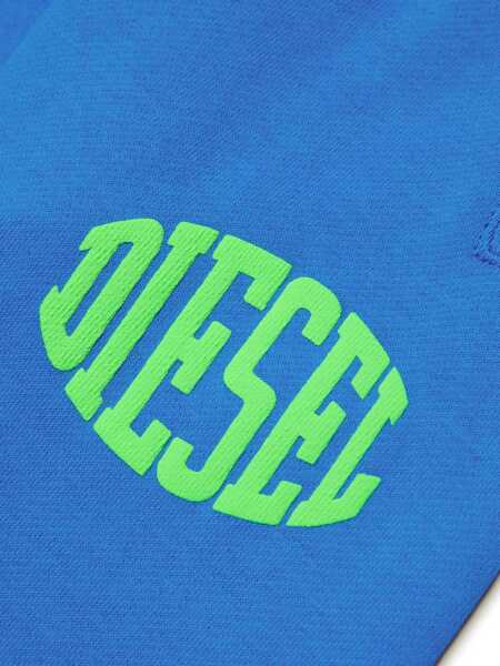 Pantaloni de trening Diesel Cotton Solid-Color Joggers Blue Baieti (BM 19713056) 4