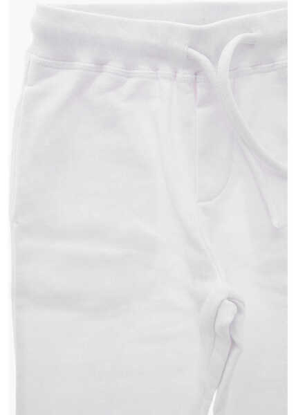 Pantaloni de trening DSQUARED2 Brushed Cotton Sweatpants With Print White Baieti (BM 19713065) 2