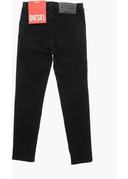Blugi skinny Diesel Stretch Cotton 1984 Slandy Skinny Fit Denims 10Cm Black Fete (BM 19713068) 3