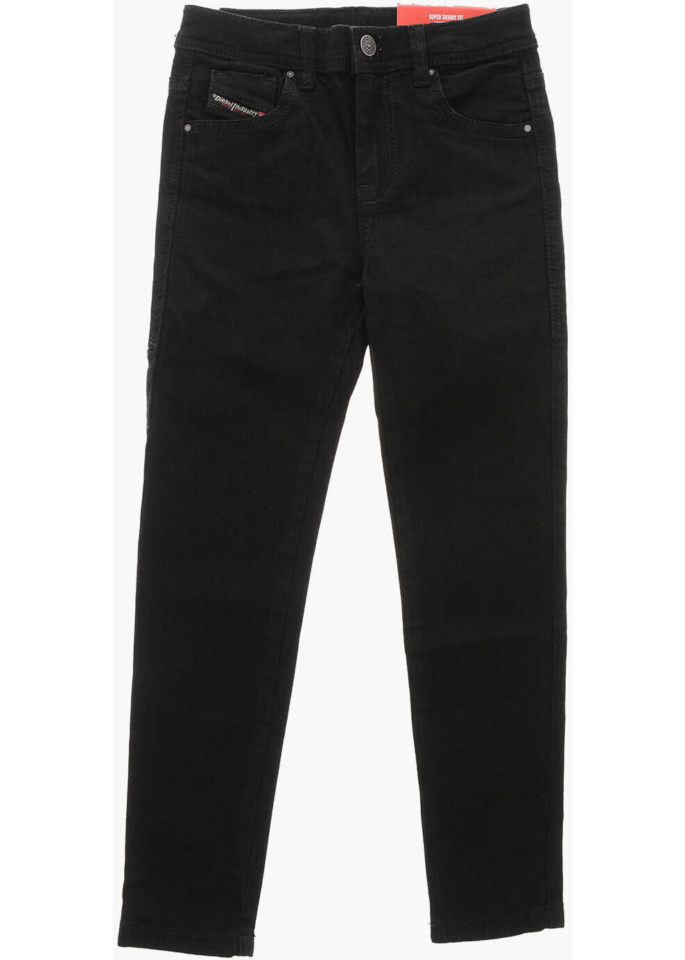 Blugi skinny Diesel Stretch Cotton 1984 Slandy Skinny Fit Denims 10Cm Black Fete (BM 19713068) 1