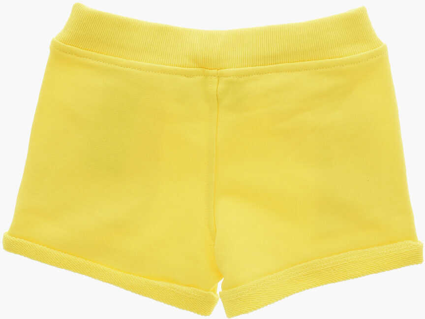 Pantaloni scurti DSQUARED2 Brushed Cotton Shorts With Cuffs Yellow Baieti (BM 19713077) 3