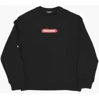 Bluze de trening Brushed Cotton Relax Crew-Neck Sweatshirt With Contrasting L Baieti