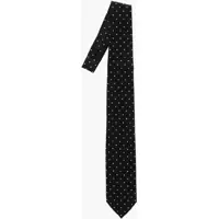 Cravate Polka Dot Patterned Silk Tie Barbati