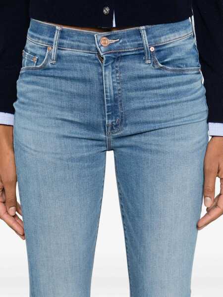 Blugi drepti MOTHER DENIM Ride Hard Live Louder Jeans Light blue Femei (BM 19713141) 5