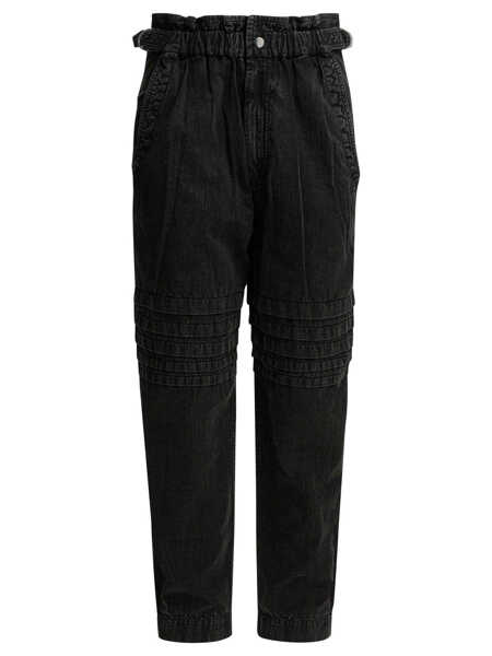 Pantaloni casual ISABEL MARANT ETOILE Mellya Pants Black Femei (BM 19713144) 1