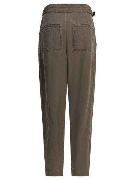 Pantaloni casual ISABEL MARANT ETOILE Neriah Pants Brown Femei (BM 19713153) 2