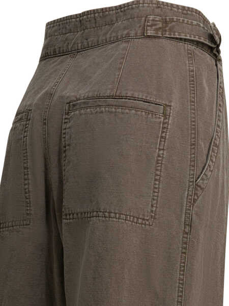 Pantaloni casual ISABEL MARANT ETOILE Neriah Pants Brown Femei (BM 19713153) 4