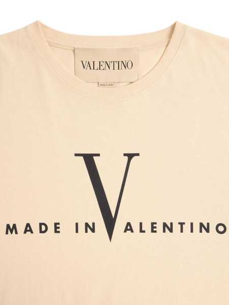 Tricouri Valentino Garavani Made in Valentino T-shirt Yellow Barbati (BM 19713171) 5
