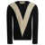 Valentino Garavani Wool sweater with inlaid V Black