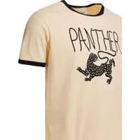 Tricouri pentru Barbati - Tricouri Valentino Garavani Panther T-shirt Beige Barbati (BM 19713189) - B-mall.ro