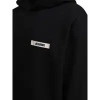 Bluze de trening JACQUEMUS pentru Barbati - Bluze de trening JACQUEMUS Gros Grain Hoodie Black Barbati (BM 19713246) - B-mall.ro