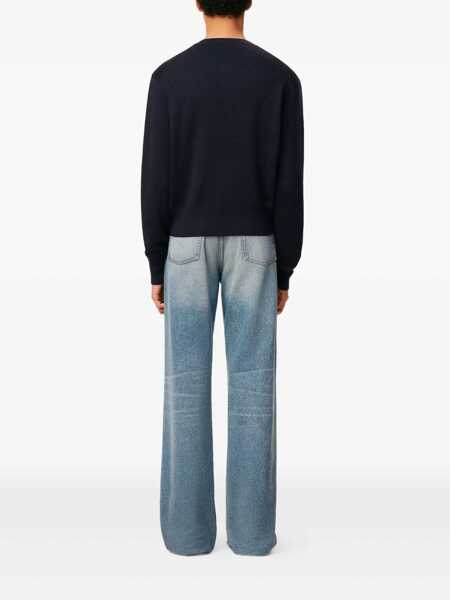 Pulovere casual AMI Paris Knitwear Blue Barbati (BM 19713258) 4