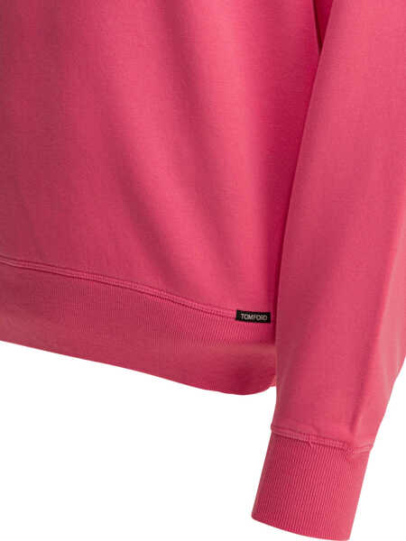 Hanorace Tom Ford Organic cotton sweatshirt Pink Barbati (BM 19713270) 4